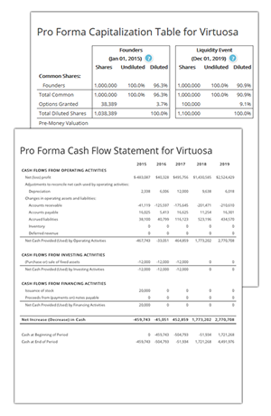 Cap Table and Cash Flow Statement Reports